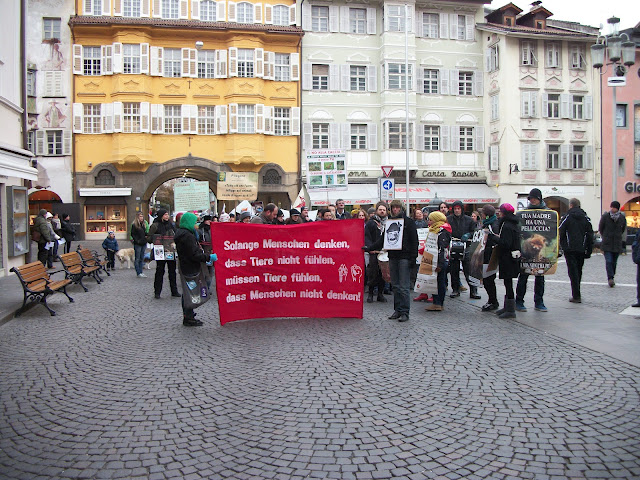 Bolzano 04.02.2012 manifestazione contro lo sfruttamento degli animali bolzano 04021012 20120205 1868965897